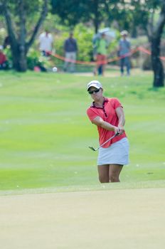 CHONBURI - FEBRUARY 28 : Austin Ernst of USA in Honda LPGA Thailand 2016 at Siam Country Club, Pattaya Old Course on February 28, 2016 in Chonburi, Thailand.