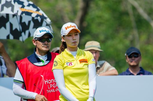 CHONBURI - FEBRUARY 28 : Chella Choi of South Korea in Honda LPGA Thailand 2016 at Siam Country Club, Pattaya Old Course on February 28, 2016 in Chonburi, Thailand.