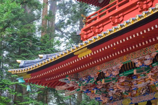 UNESCO World Heritage Site. Pagoda at Tosho-gu shinto shrine,nikko Japan