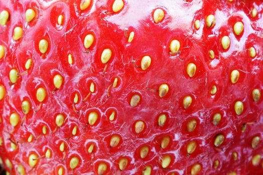 Strawberry food background close up macro photo