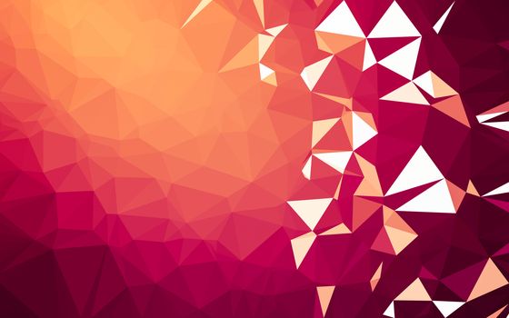 Abstract low poly background, geometry triangle, mosaic pastel color background