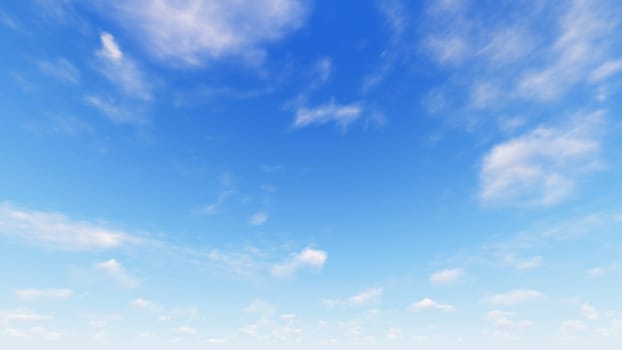 Cloudy blue sky abstract background, blue sky background with tiny clouds, 3d rendering

