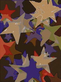 Abstract background full of stars for design and print.