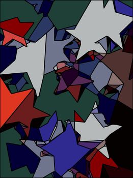 Abstract background full of stars for design and print.