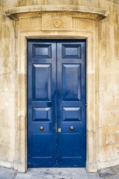 British door in an old village in south of England