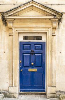 British door in an old village in south of England