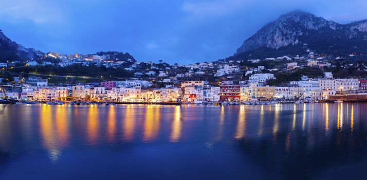 Capri Island panorama. Capri, Campania, Italy.