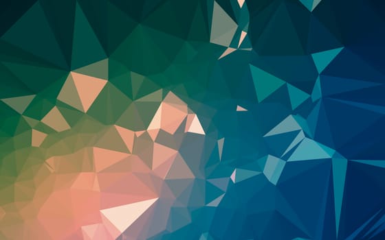 Abstract low poly background, geometry triangle, mosaic pastel color background