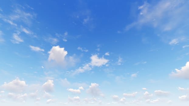 Cloudy blue sky abstract background, blue sky background with tiny clouds, 3d rendering

