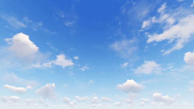 Cloudy blue sky abstract background, blue sky background with tiny clouds, 3d rendering

