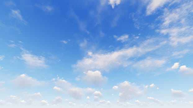 Cloudy blue sky abstract background, blue sky background with tiny clouds, 3d rendering

