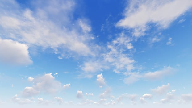 Cloudy blue sky abstract background, blue sky background with tiny clouds, 3d rendering

