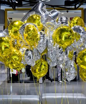 Gold and Silver balloons