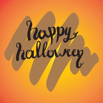 Happy Halloween lettering greeting card EPS 10.