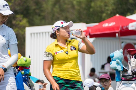 CHONBURI - FEBRUARY 28 : Ha Na Jang of South Korea in Honda LPGA Thailand 2016 at Siam Country Club, Pattaya Old Course on February 28, 2016 in Chonburi, Thailand.