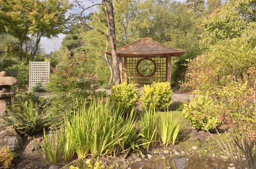 Japanese garden and park in Gresham Oregon.