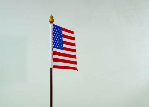 USA flag
 small  Isolated on white background.