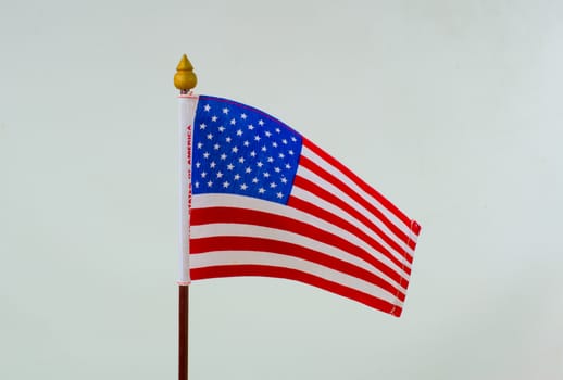 USA flag
 small  Isolated on white background.