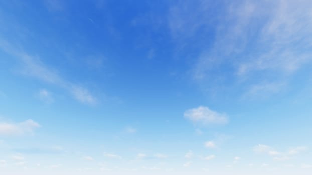 Cloudy blue sky abstract background, blue sky background with tiny clouds, 3d rendering

