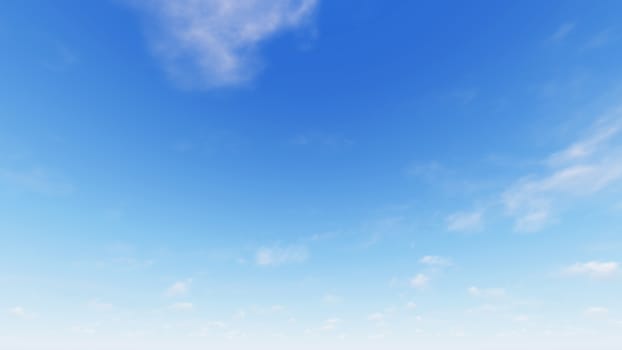 Cloudy blue sky abstract background, blue sky background with tiny clouds, 3d rendering

