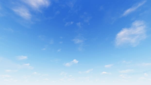 Cloudy blue sky abstract background, blue sky background with tiny clouds, 3d rendering

