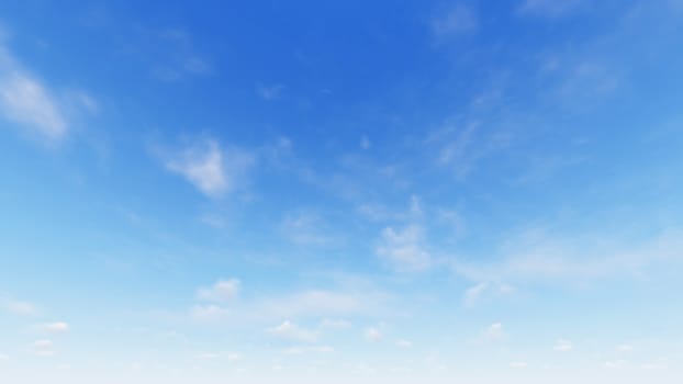 Cloudy blue sky abstract background, blue sky background with tiny clouds, 3d rendering

