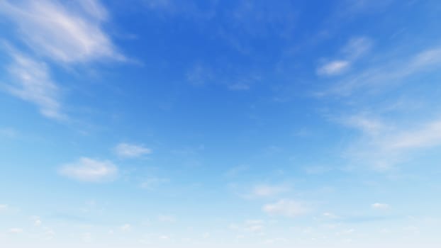 Cloudy blue sky abstract background, blue sky background with tiny clouds, 3d rendering

