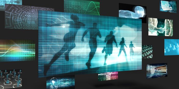 Sports Fitness Sales and Marketing Abstract Concept