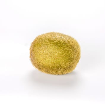 delicious whole kiwi fruit on white background