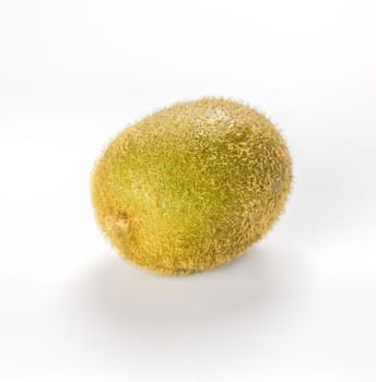 delicious whole kiwi fruit on white background