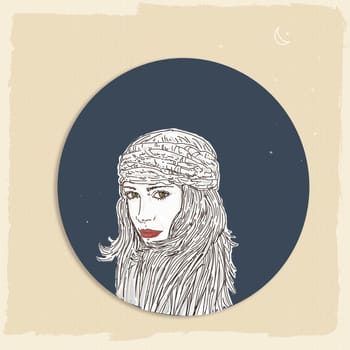 A girl with bandana