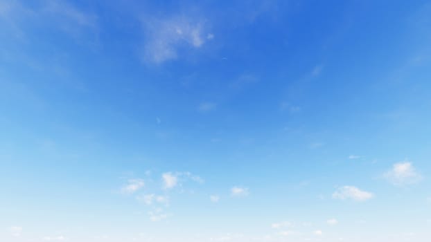 Cloudy blue sky abstract background, blue sky background with tiny clouds, 3d rendering

