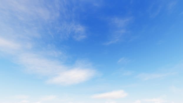 Cloudy blue sky abstract background, blue sky background with tiny clouds, 3d rendering

