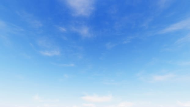 Cloudy blue sky abstract background, blue sky background with tiny clouds, 3d rendering

