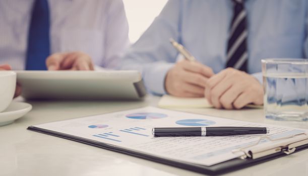 businessman meeting at office for planning, risk and strategy in business.