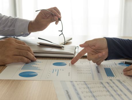 manager analyze financial numbers to view the performance of the company.