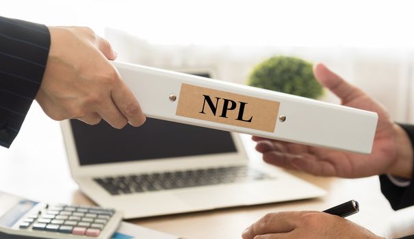 Bank employees send non-performing loan report file to the  executives. select focus.