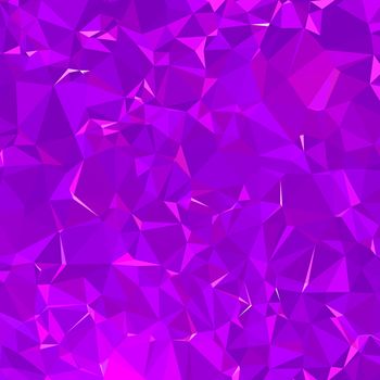 Abstract 3d luminescent blue and purple polygonal and low poly background. Background with blue and purple triangles.