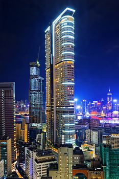 Hong Kong Modern City Night