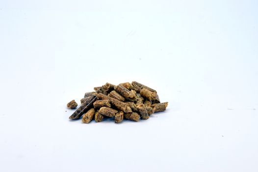 Small heap of pellets for stove of heating.