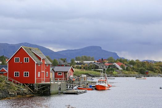 Brygge ved Salhussundet i Brønnøysund