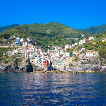 In Cinque Terre area, Rio Maggiore is one of the most beautiful town due to the V shape of rural houses disposal