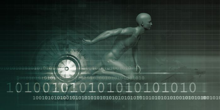 Dynamic Abstract Background and High Speed Concept Art