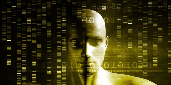 Genetic Engineering Science Research and Development Concept