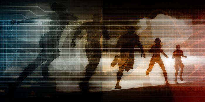 Performance Management and Job Coaching Concept Art