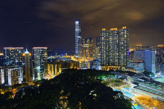 Hong Kong skyline at night