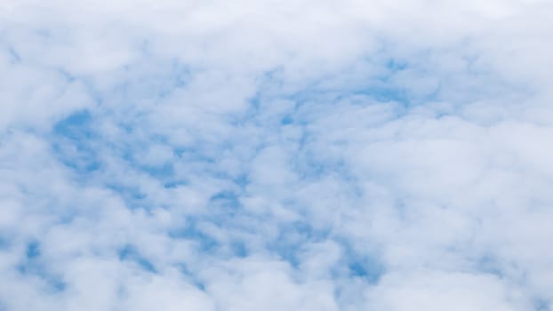 The beautiful cloudy and blue sky (view from airplane).