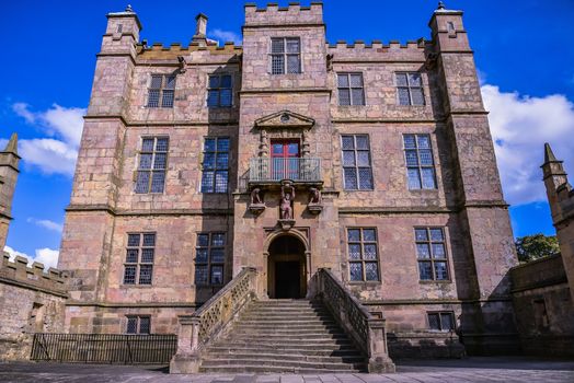 Little Castle Keep at Bolsover Castle in Derbyshire England. The Little Castle was  started in 1612 by Charles Cavendish. Used coloue effect.