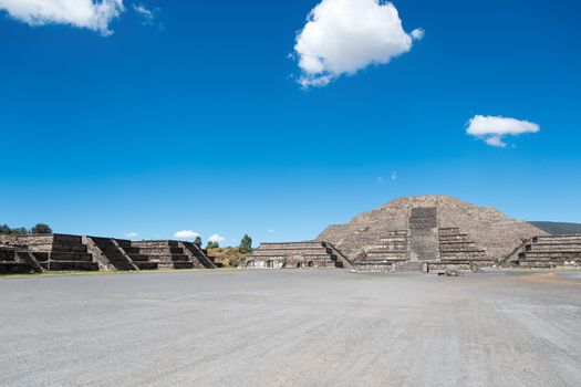 The Pyramid of the Moon is the second largest pyramid in San Juan Teotihuacan, Mexico, after the Pyramid of the Sun, and it covers a structure older than the Pyramid of the Sun. The structure existed prior to 200 AD.