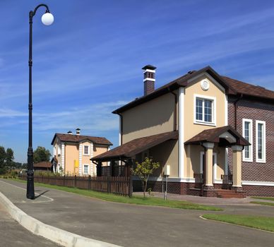 idyllic peaceful neighborhood in America